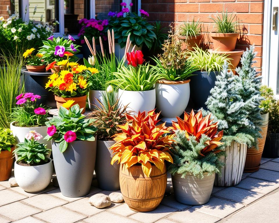 Outdoor-Pflanzkübel für jede Jahreszeit