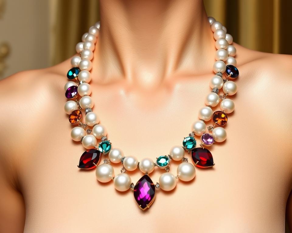 Perlenketten mit Farbsteinen: Modern und vielseitig