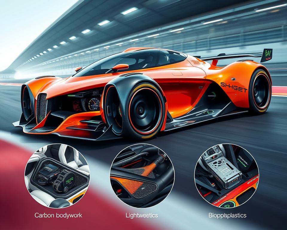 Recyclingfähige Bauteile in modernen Rennwagen