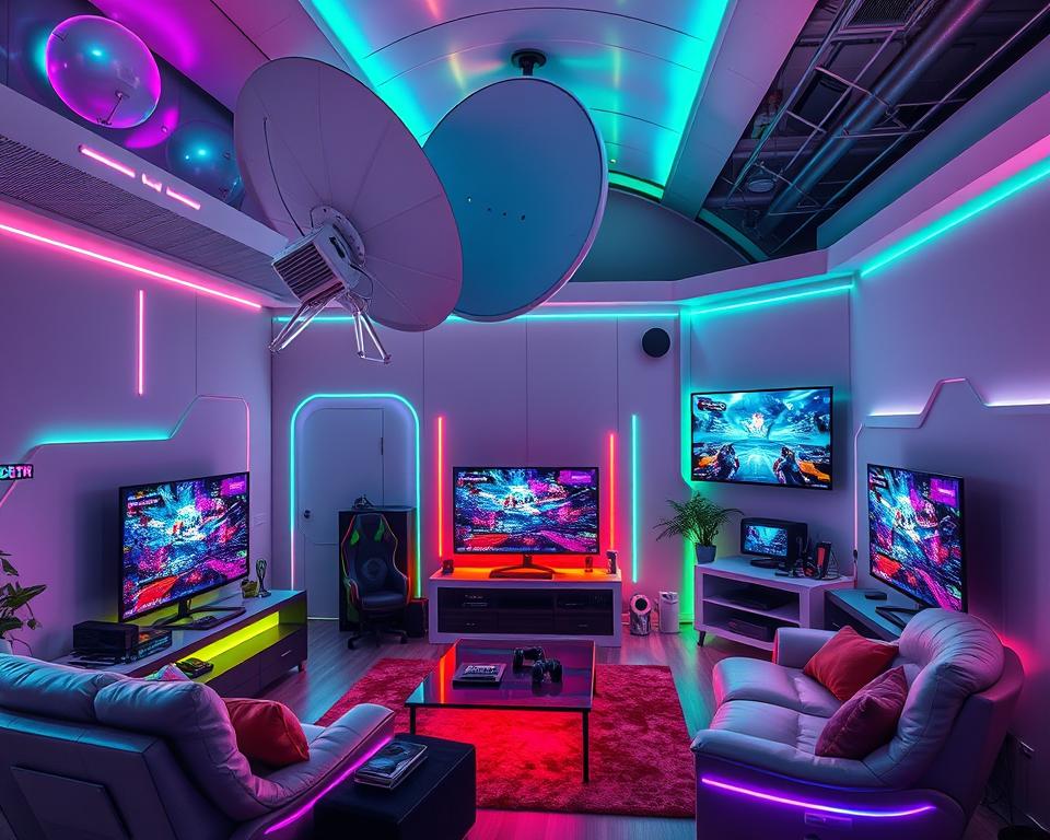 Satelliten-TVs für Live-Streaming von E-Sports