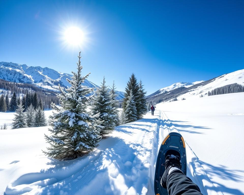 Schneeschuhwandern in Maloja