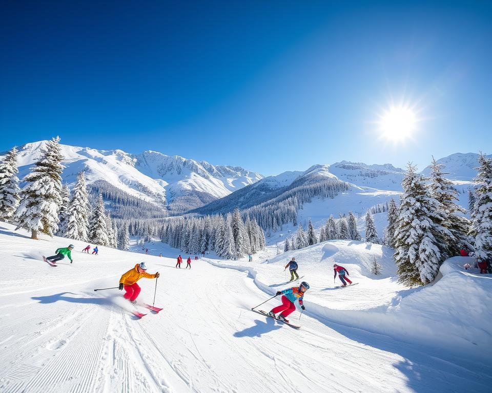 Skifahren und Snowboarden in Laax
