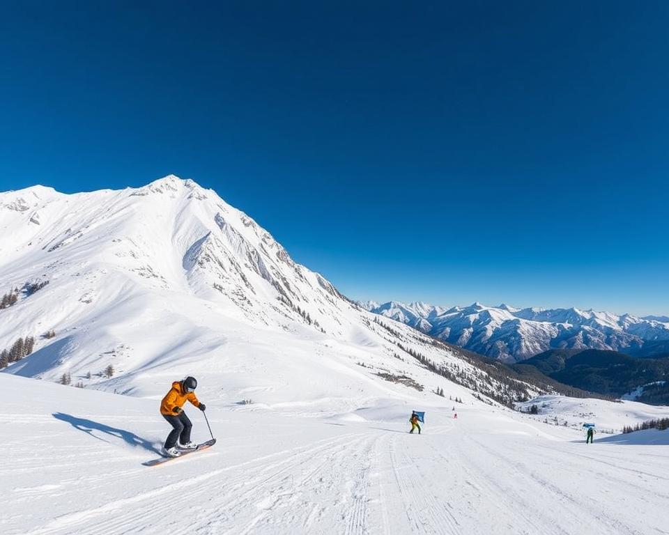 Skigebiet Pistenvielfalt Snowboarden