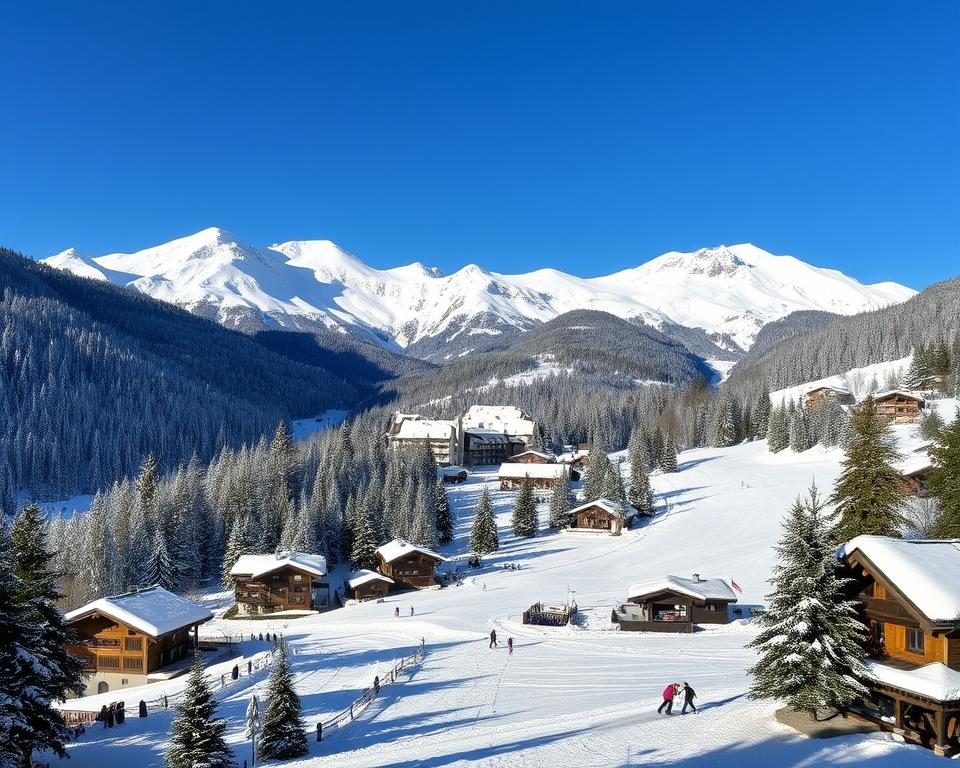Skigebiet in Gstaad für Skiurlaub in der Schweiz