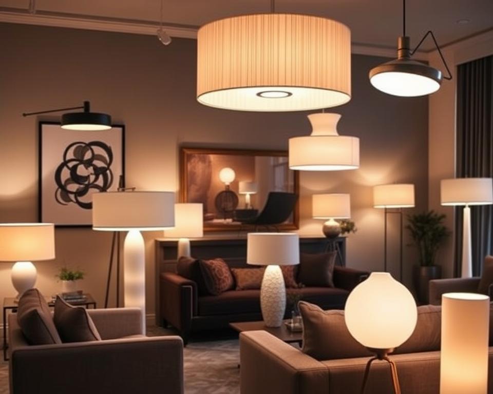 Trendige Wohnraumbeleuchtung