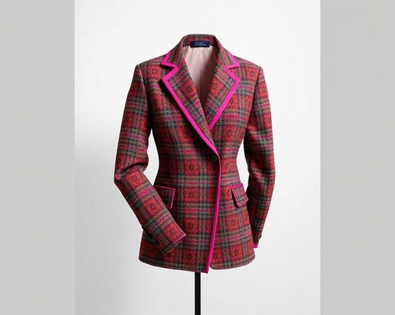 Tweed-Blazer mit Farbdetails: Tradition neu definiert