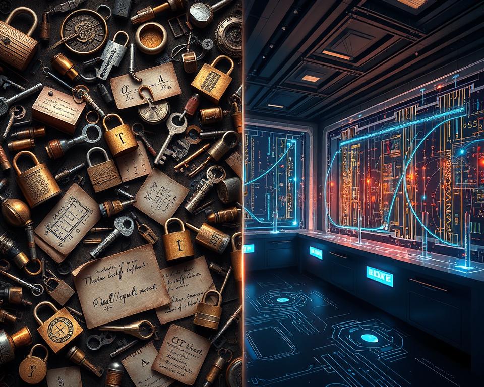 Vergleich klassischer Kryptographie Quantenkryptographie