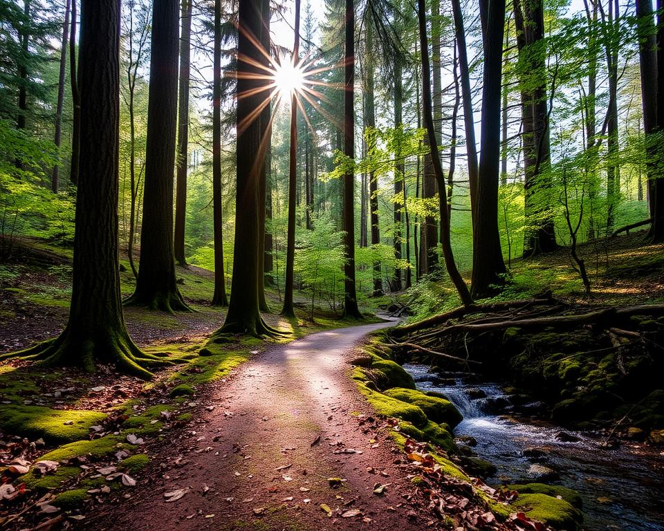 Waldbaden und Entspannungsmethode