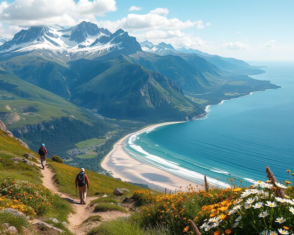 Wandern in den Alpen und an der Nordseeküste