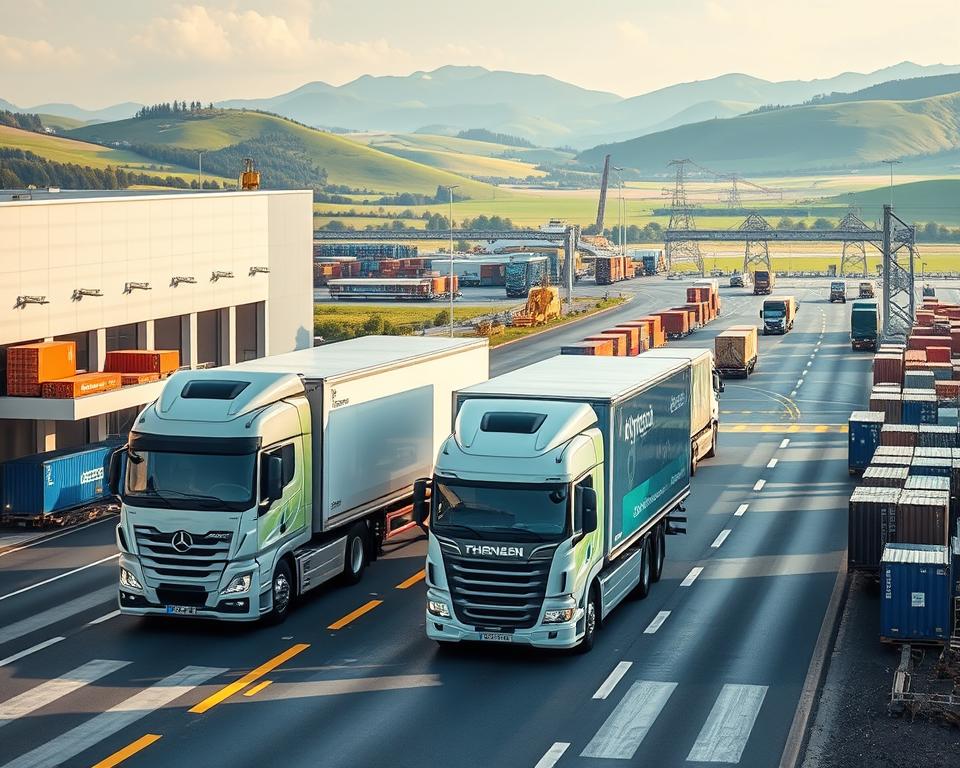 Wasserstoffbetriebene Trucks für die globale Logistik
