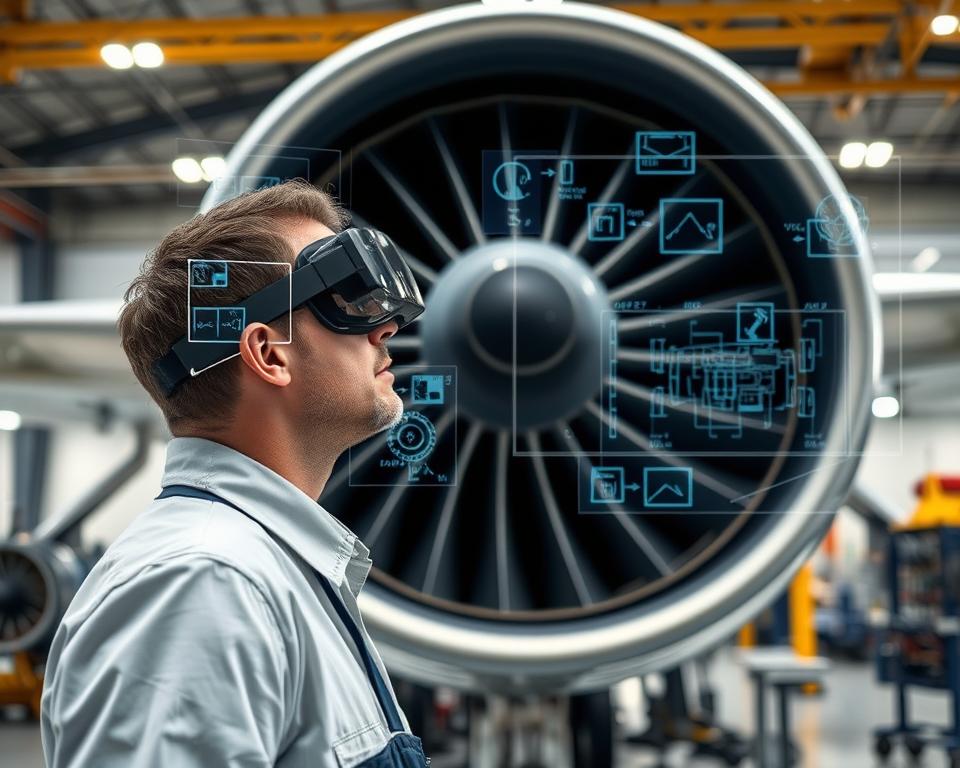 Wie hilft Augmented Reality bei der Reparatur von Flugzeugtriebwerken?