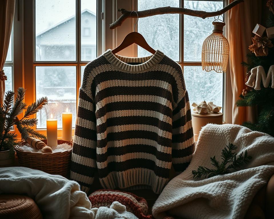Wollpullover mit Streifen: Der lässige Look für den Winter