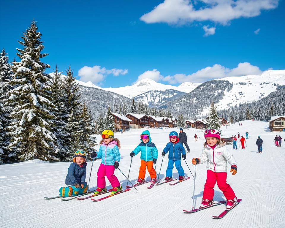 familienfreundlicher Wintersport in La Plagne