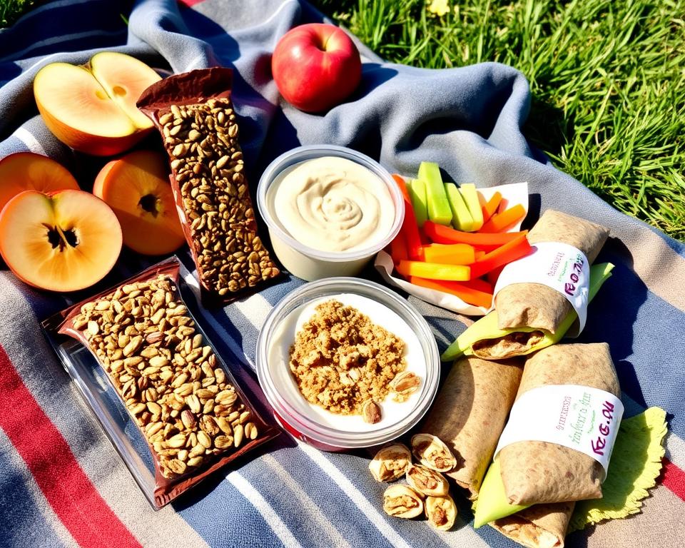 gesunde Snacks für unterwegs