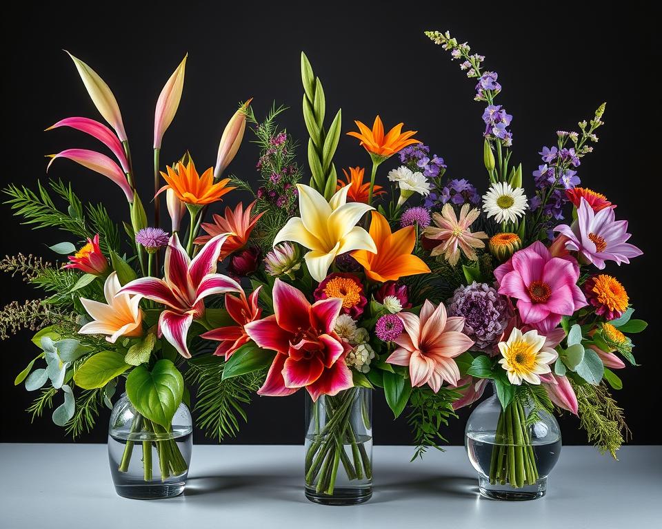 moderne Blumengestecke