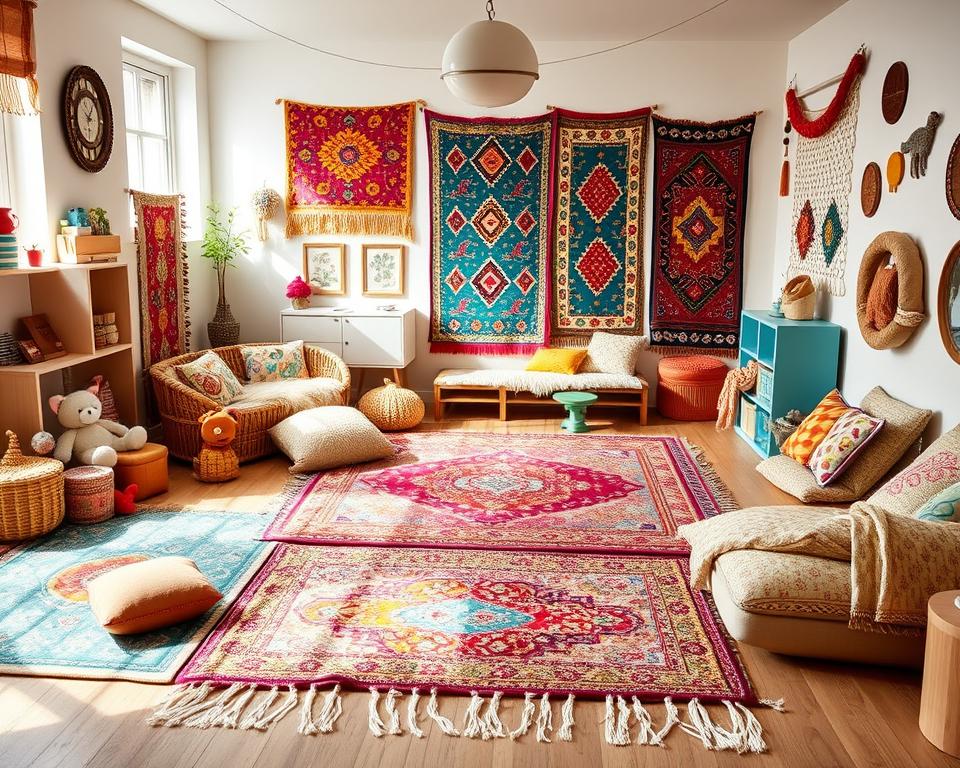 Boho Teppiche für Kinderzimmer