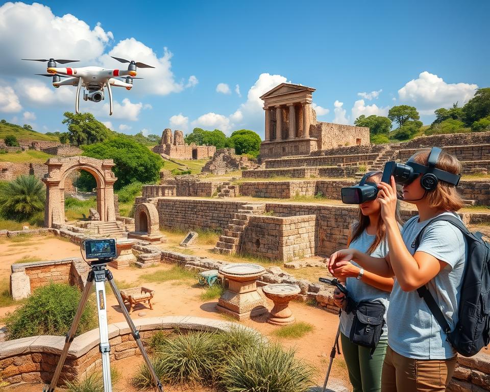 Einsatz von Technologie in archäologischen Studien