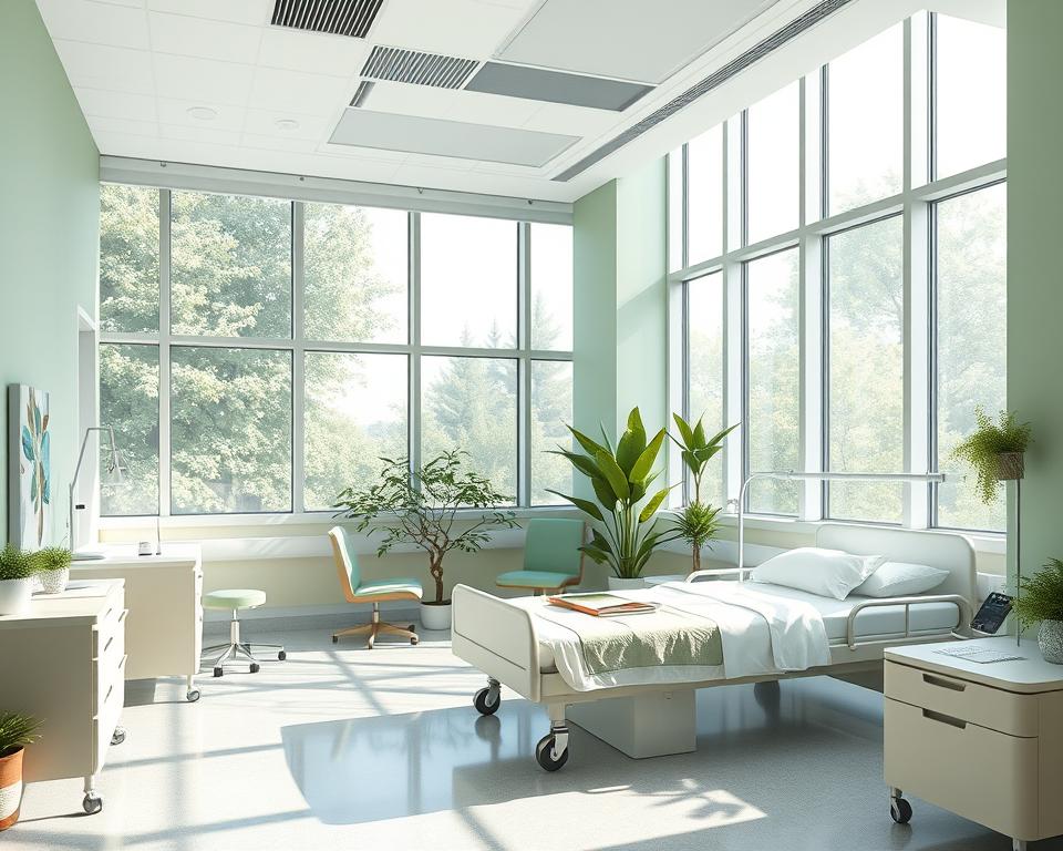Gestaltung von Patientenzimmern