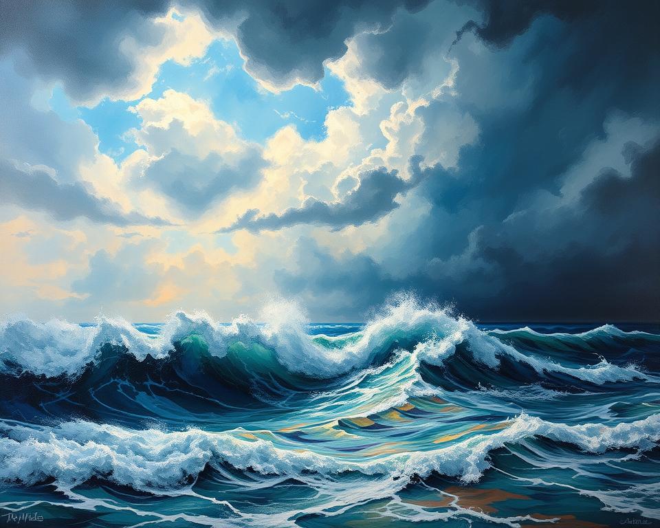 J.M.W. Turner: Die Gewalt der Elemente auf Leinwand