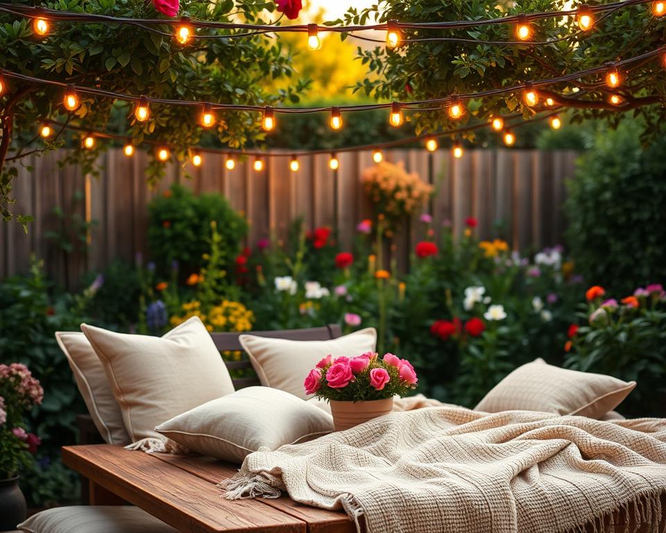 Outdoor-Lichterketten für romantische Sommerabende