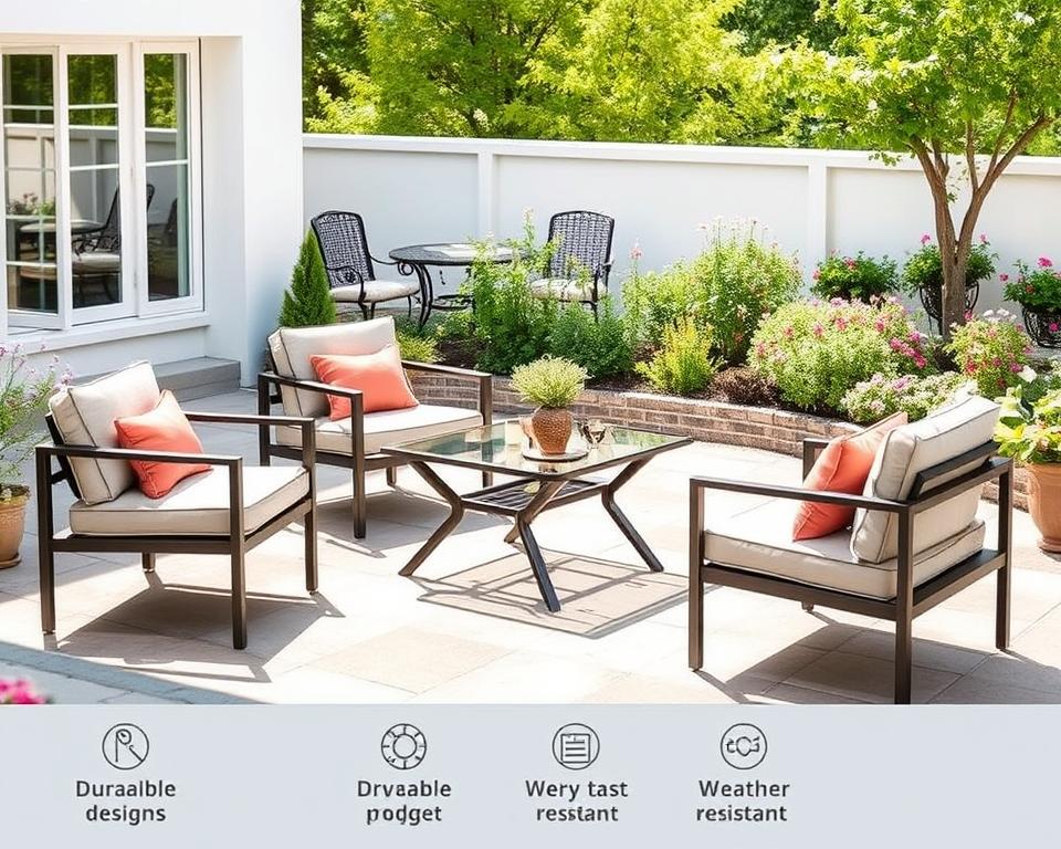 Outdoor-Möbel-Sets aus Aluminium für langlebige Nutzung