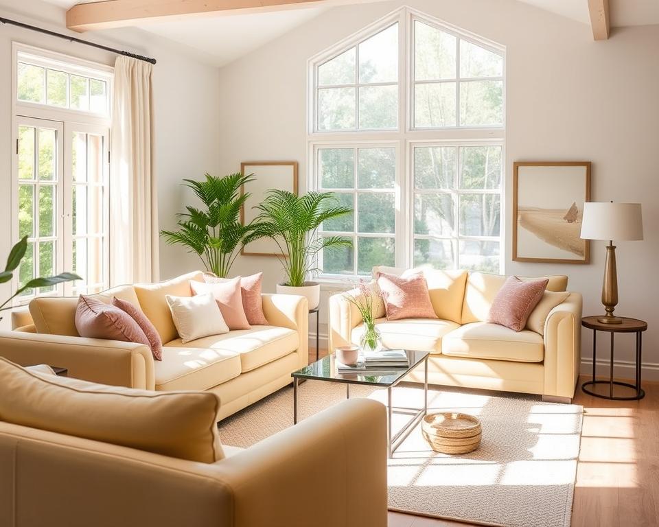 Polstermöbel in hellen Farben