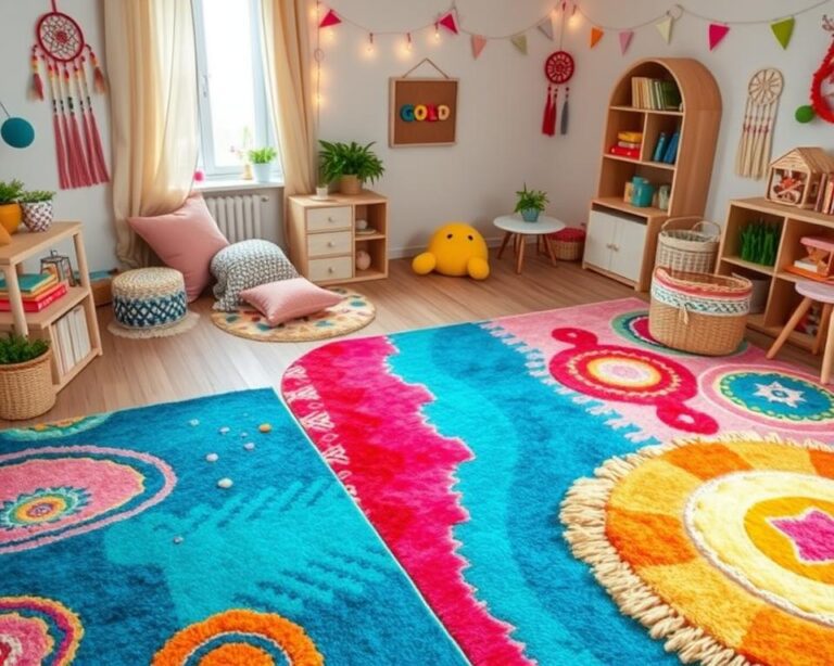 Teppiche im Boho-Design für kreative Kinderzimmer