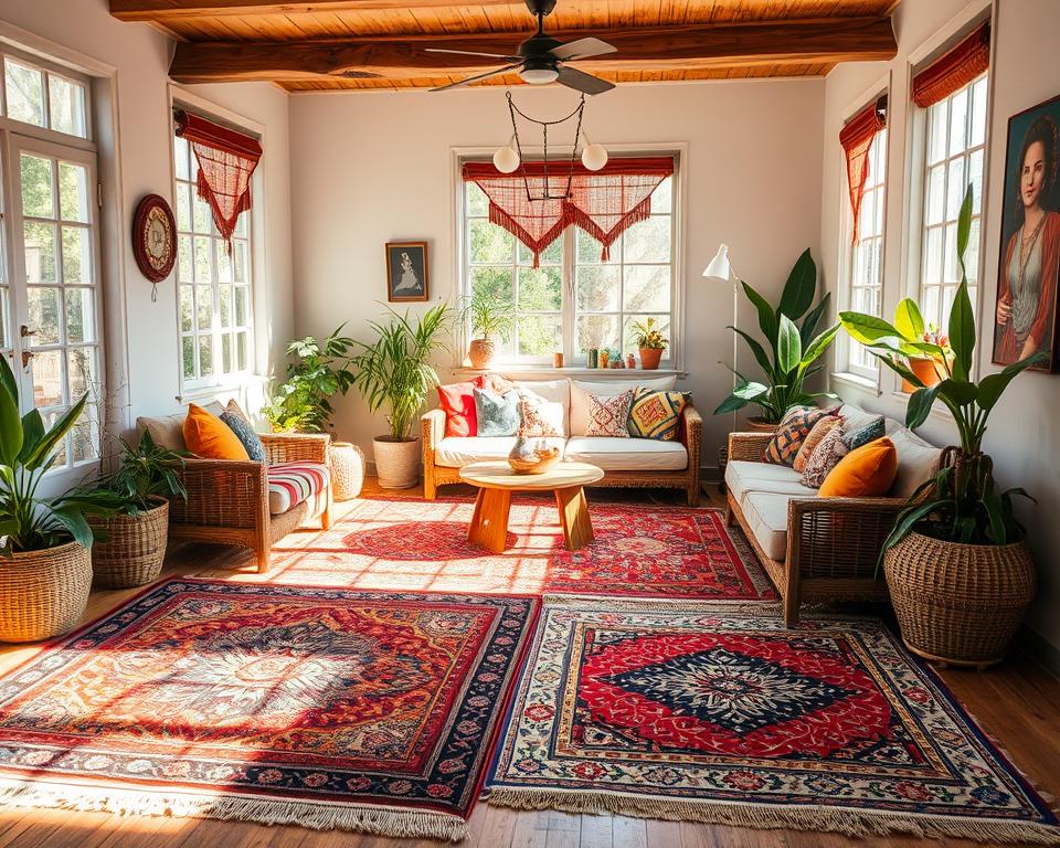 Teppiche im Boho-Stil für ein lebendiges Ambiente