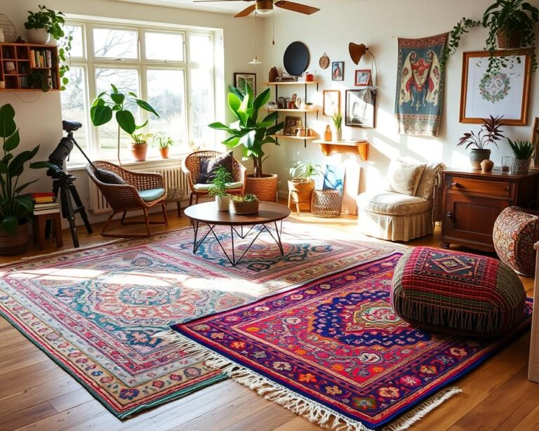 Teppiche im Boho-Stil für farbenfrohe Akzente