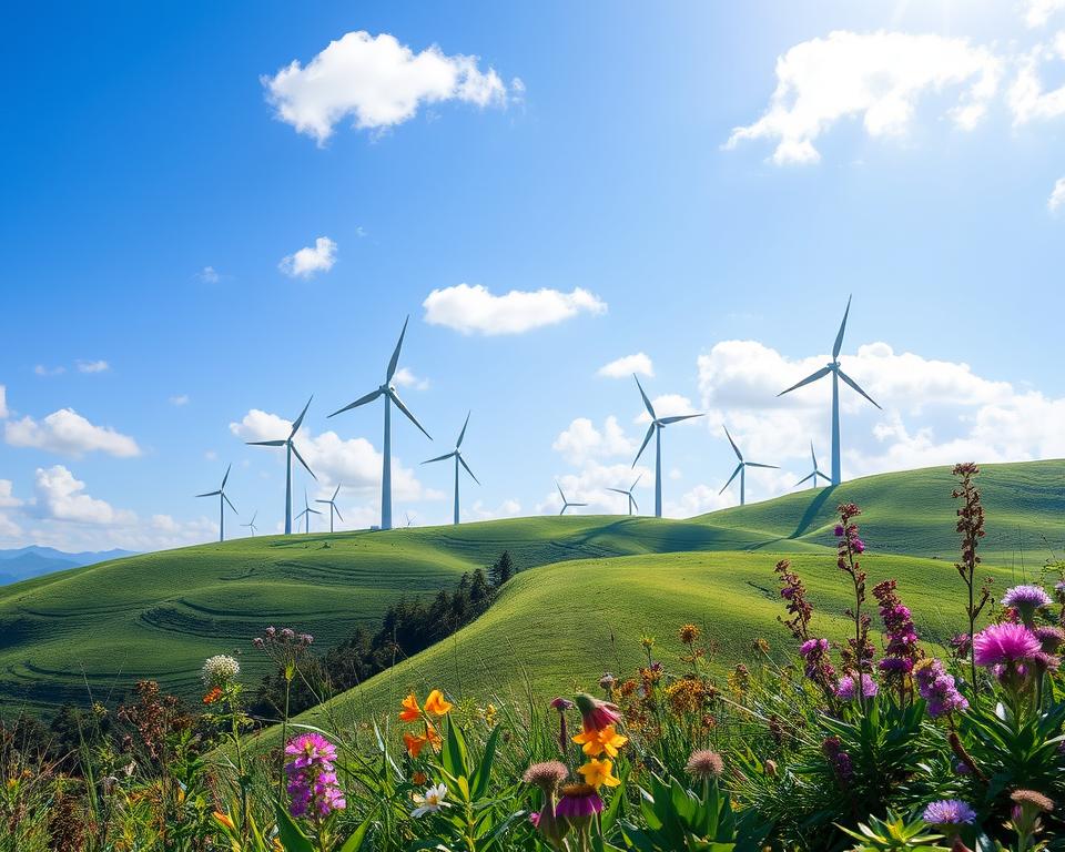 Umweltschutz durch Windenergie
