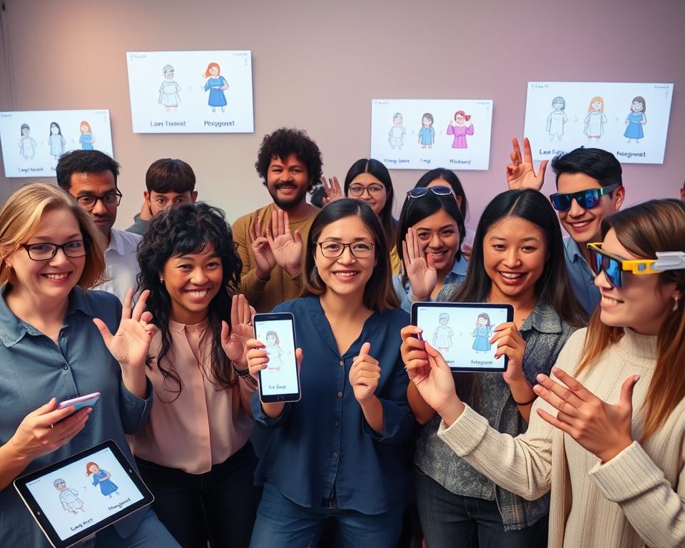 Wie unterstützt Technologie die Gebärdensprache?