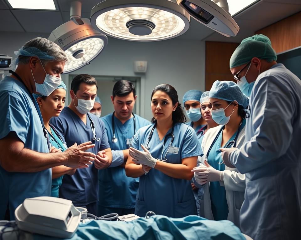 medizinsiche Teams in der Patientenversorgung in Notfällen