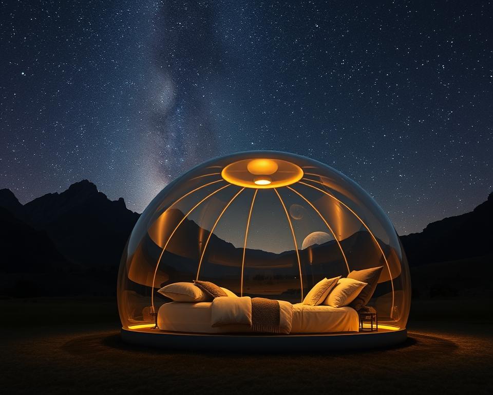 Luxus im Bubble Hotel unter Sternen