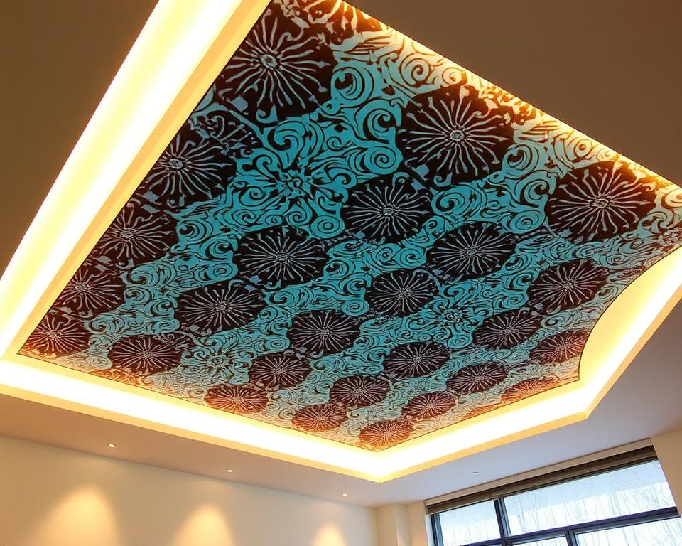 Was muss ich bei bedruckten Spanndecken beachten?