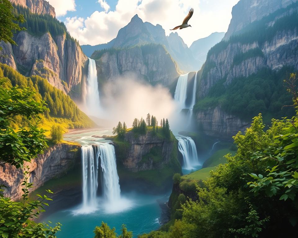 Wasserfälle in Lauterbrunnen Wasserfälle in Lauterbrunnen