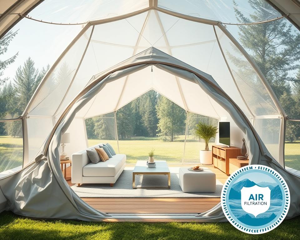 Welche Hygienestandards haben Bubble Tents?