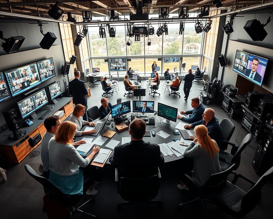 Fernsehredaktion Tagesablauf