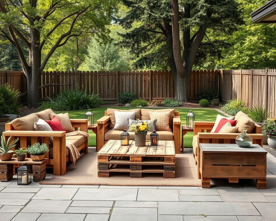 Wie stellt man Gartenmöbel aus Paletten her?