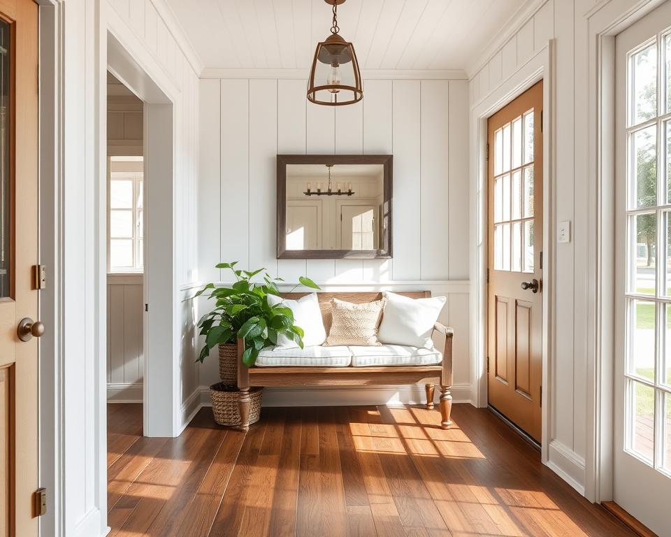 Wie planst du einen modernen Flur im Landhausstil?