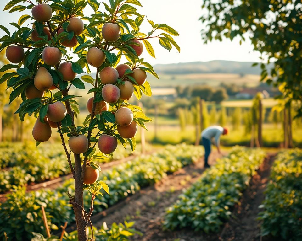Baum Früchte Entwicklungszeit