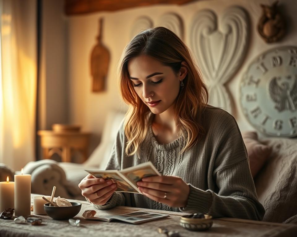 Engelkarte Ziehen für emotionale Unterstützung