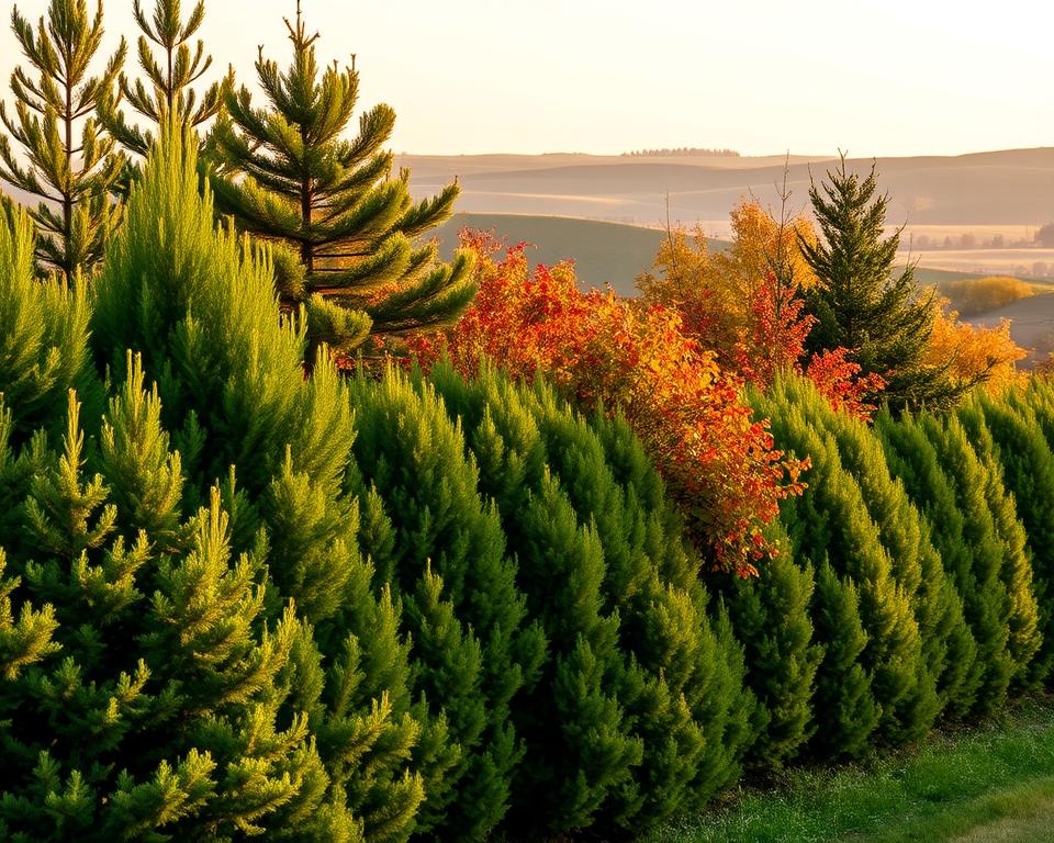 Welche Baumarten eignen sich für Windschutzhecken?