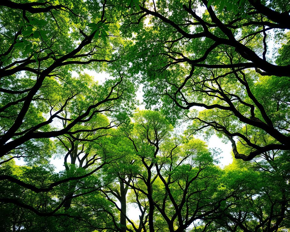 Welche Baumarten haben besonders dichte Kronen?