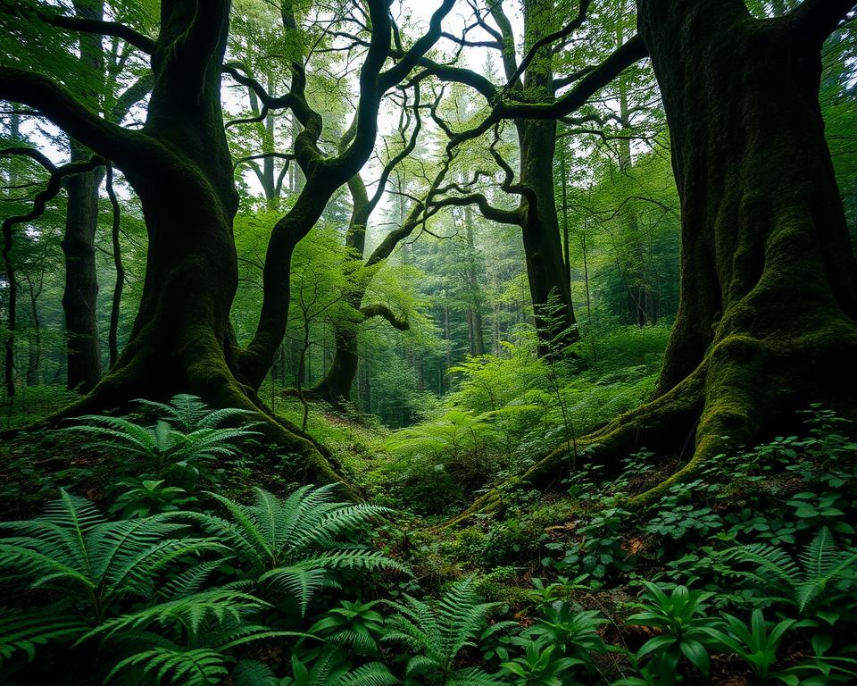 Welche Baumarten wachsen auch ohne Sonne?