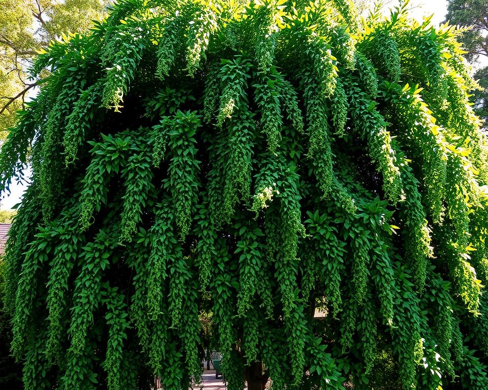 Wie schützt ein Spalierbaum vor neugierigen Blicken?