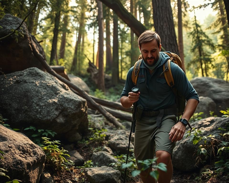 Orientierung in wildem Gelände