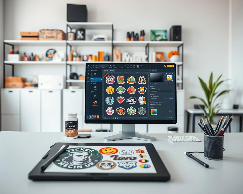 Wie hilft mir der Editor beim Design meiner Sticker?