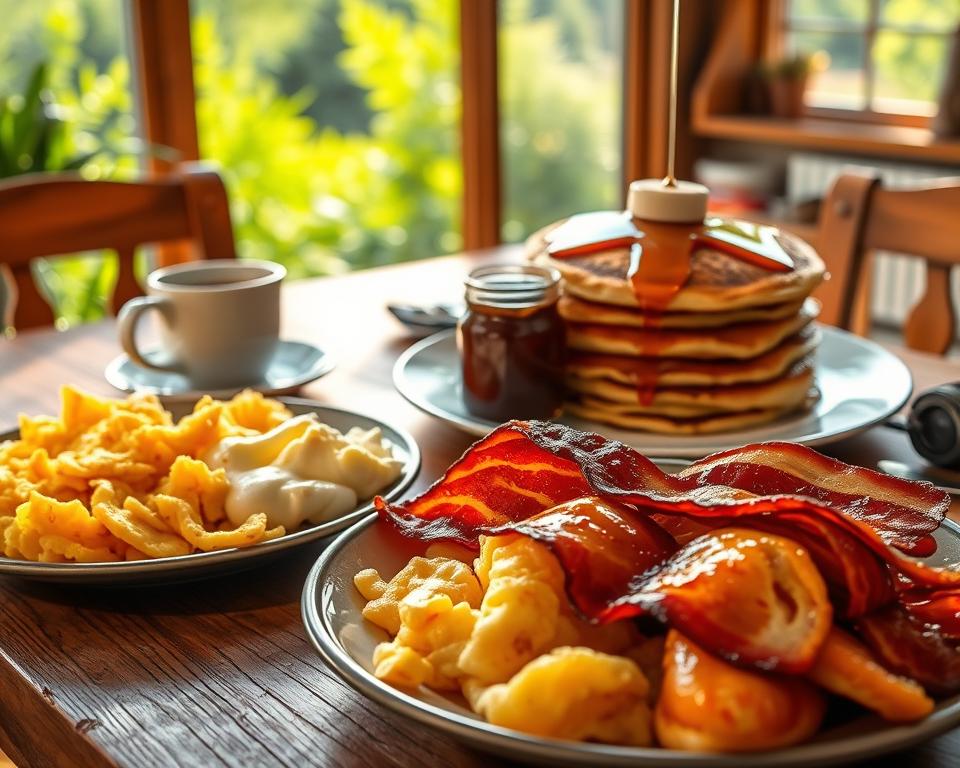 Was gehört in Kanada zu einem klassischen Frühstück?