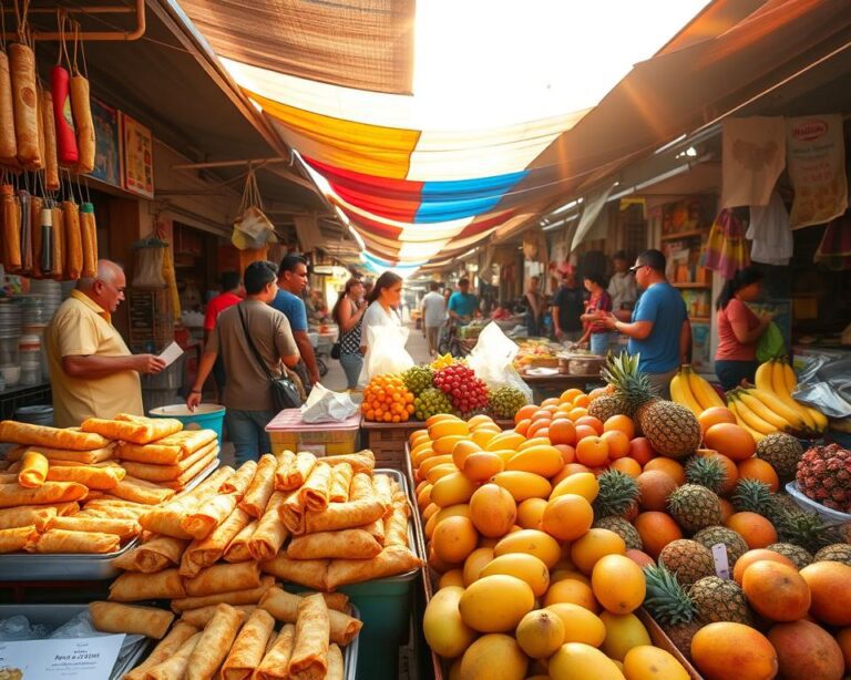 Was sind beliebte Snacks auf philippinischen Märkten?