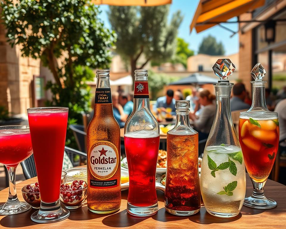 Welche Getränke begleiten ein Menü in Israel?